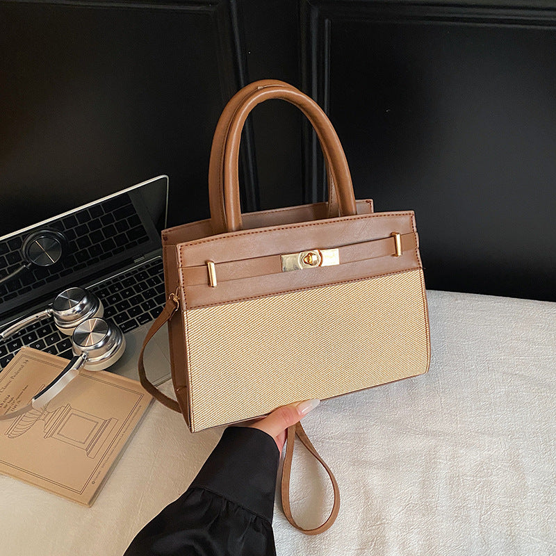 Womens Color Block Crossbody Bag